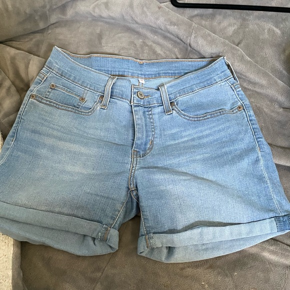 Pants - Levi’s blue Jean shorts
